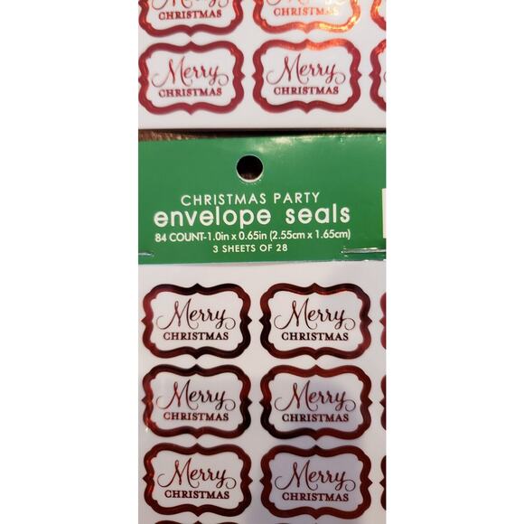 2 Sets 2012 Merry Christmas Envelope Seals Stickers Brother Sister Design Studio - Picture 3 of 4